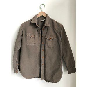 Madewell Women's Fieldbound Olive Green Cargo Shirt Jacket, size xs